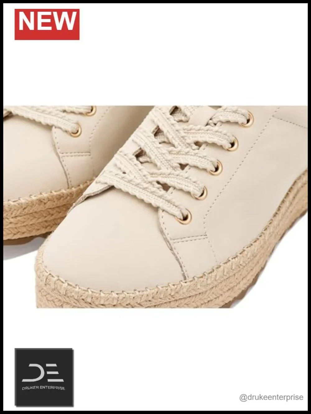 Platform Espadrille Wedge Sneakers with High Heel